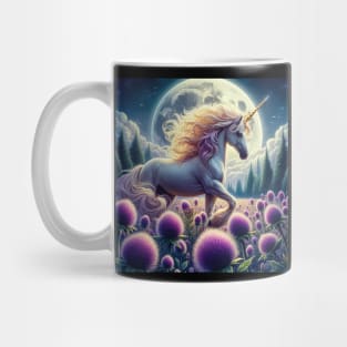 Unicorn and thistles Mug